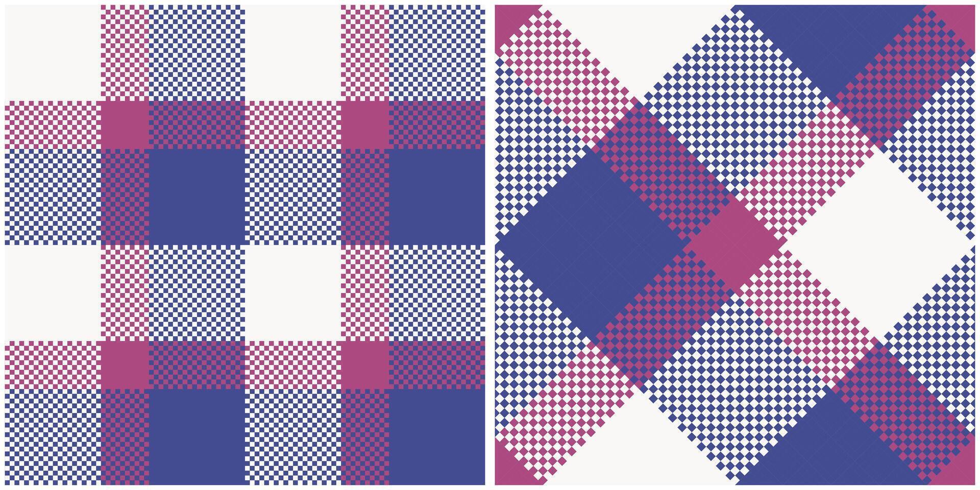 Tartan Plaid Seamless Pattern. Abstract Check Plaid Pattern. Seamless Tartan Illustration Set for Scarf, Blanket, Other Modern Spring Summer Autumn Winter Holiday Fabric Print. vector