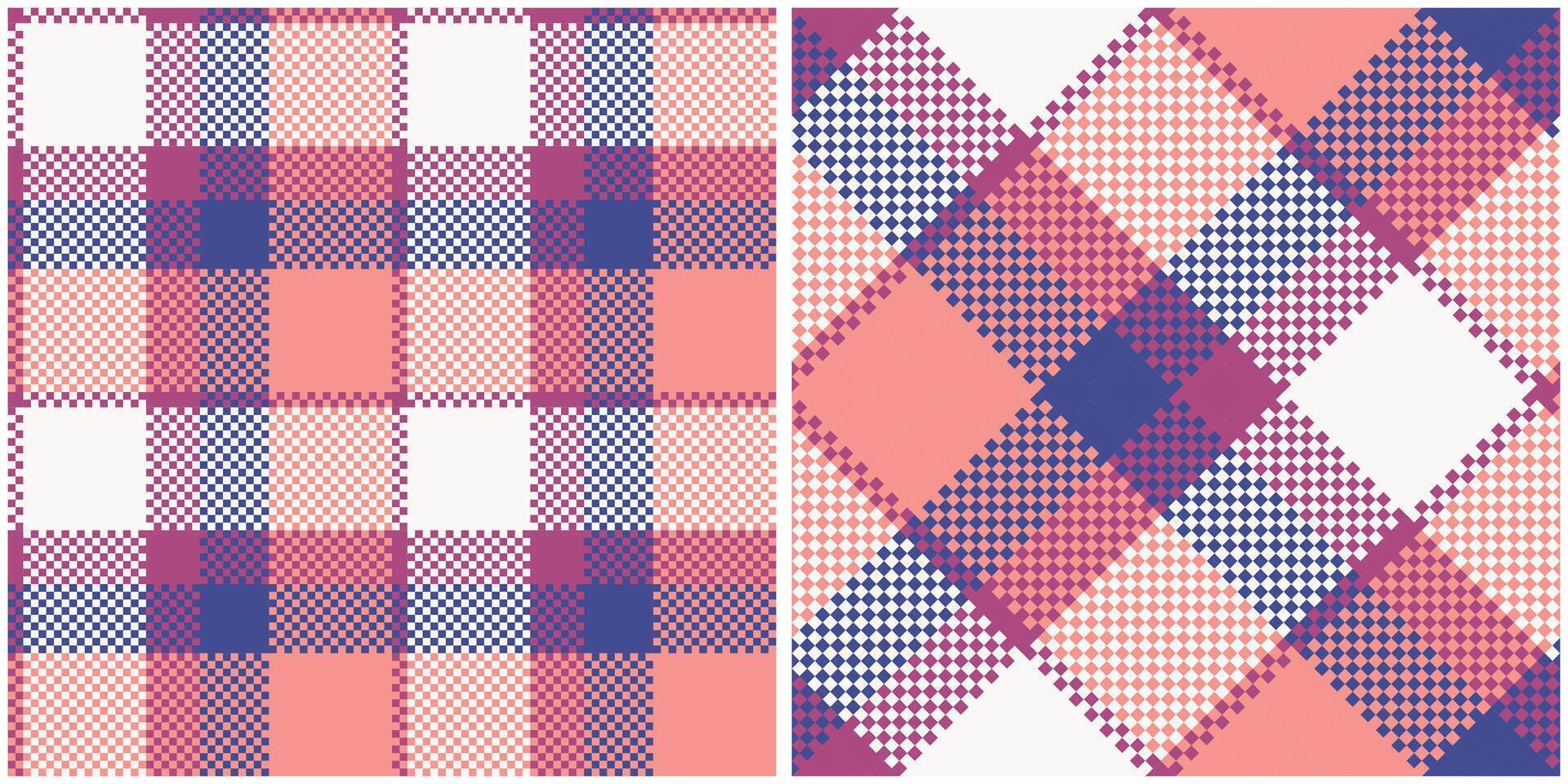 Classic Scottish Tartan Design. Plaids Pattern Seamless. Seamless Tartan Illustration Set for Scarf, Blanket, Other Modern Spring Summer Autumn Winter Holiday Fabric Print. vector