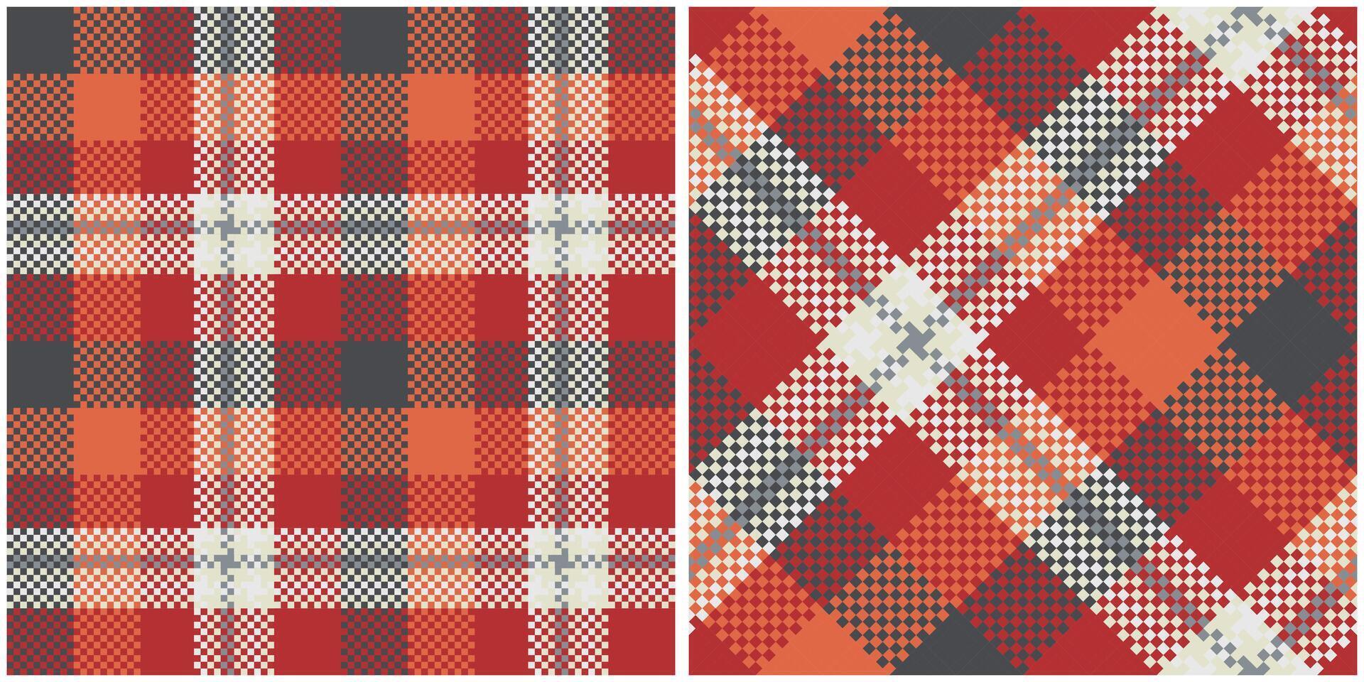 Tartan Pattern Seamless. Pastel Classic Pastel Scottish Tartan Design. Traditional Pastel Scottish Woven Fabric. Lumberjack Shirt Flannel Textile. Pattern Tile Swatch Included. vector