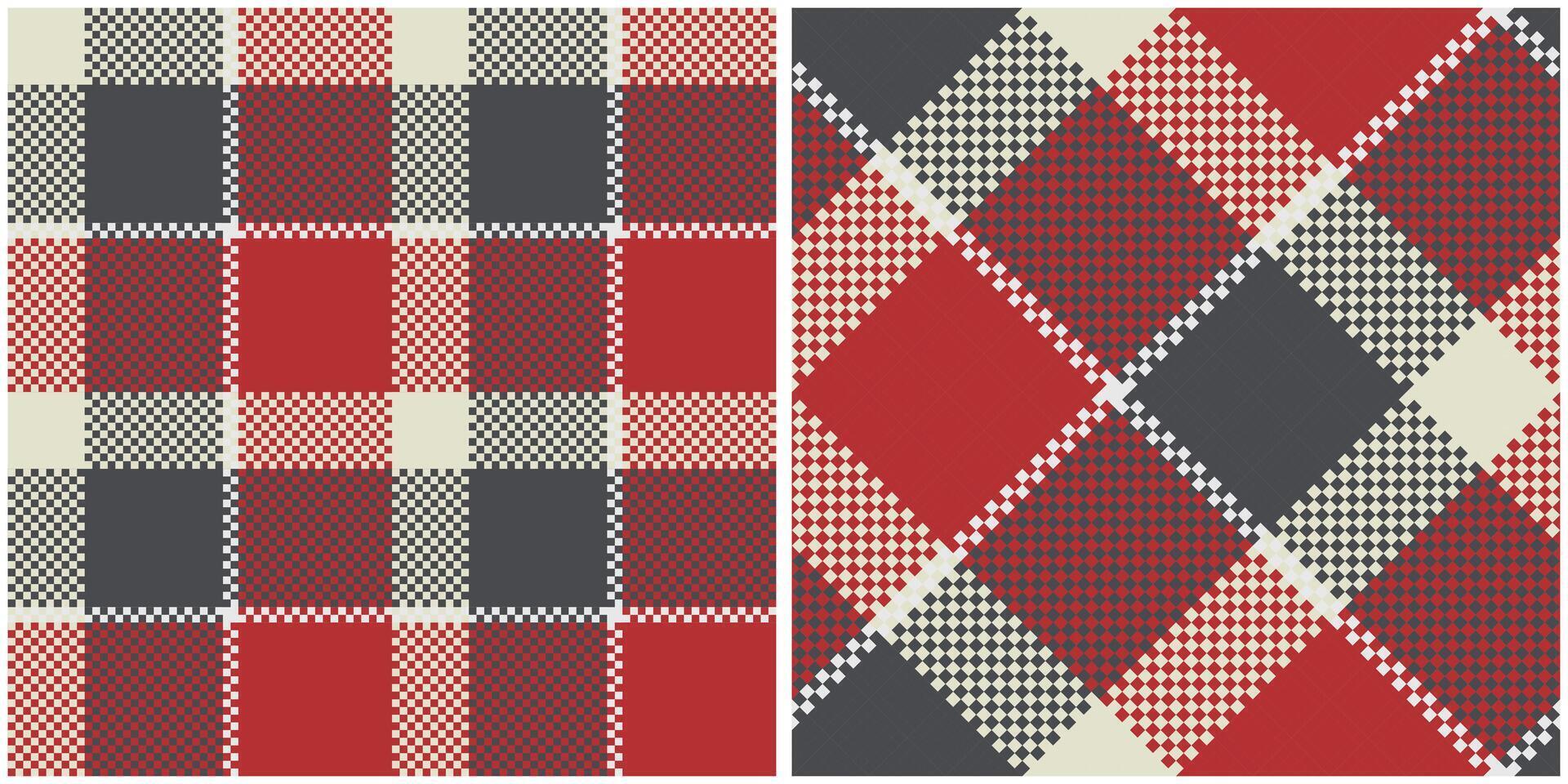 Tartan Pattern Seamless. Traditional Scottish Checkered Background. Traditional Scottish Woven Fabric. Lumberjack Shirt Flannel Textile. Pattern Tile Swatch Included. vector