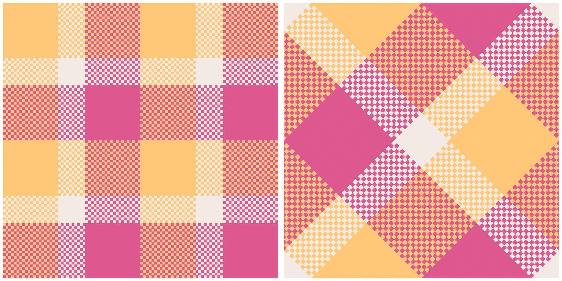 Classic Scottish Tartan Design. Tartan Plaid Seamless Pattern. Seamless Tartan Illustration Set for Scarf, Blanket, Other Modern Spring Summer Autumn Winter Holiday Fabric Print. vector