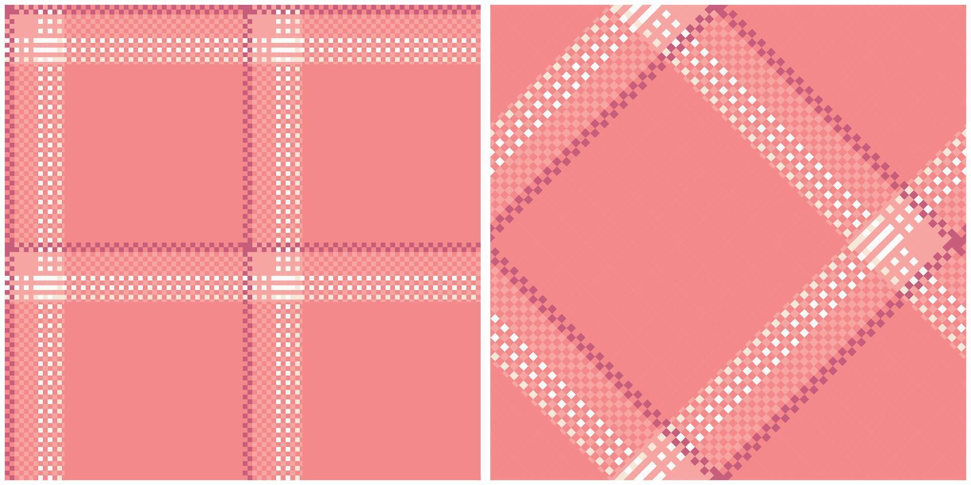Tartan Plaid Seamless Pattern. Scottish Plaid, Seamless Tartan Illustration Set for Scarf, Blanket, Other Modern Spring Summer Autumn Winter Holiday Fabric Print. vector