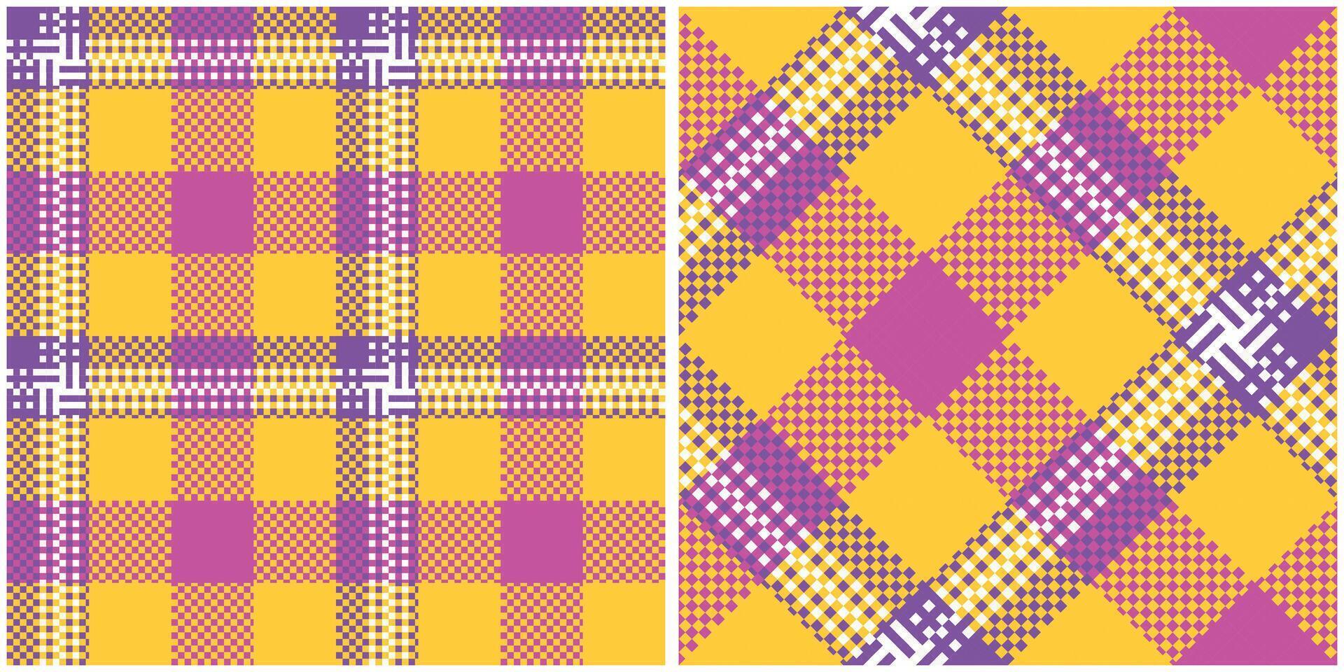 Tartan Plaid Pattern Seamless. Scottish Tartan Seamless Pattern. Seamless Tartan Illustration Set for Scarf, Blanket, Other Modern Spring Summer Autumn Winter Holiday Fabric Print. vector