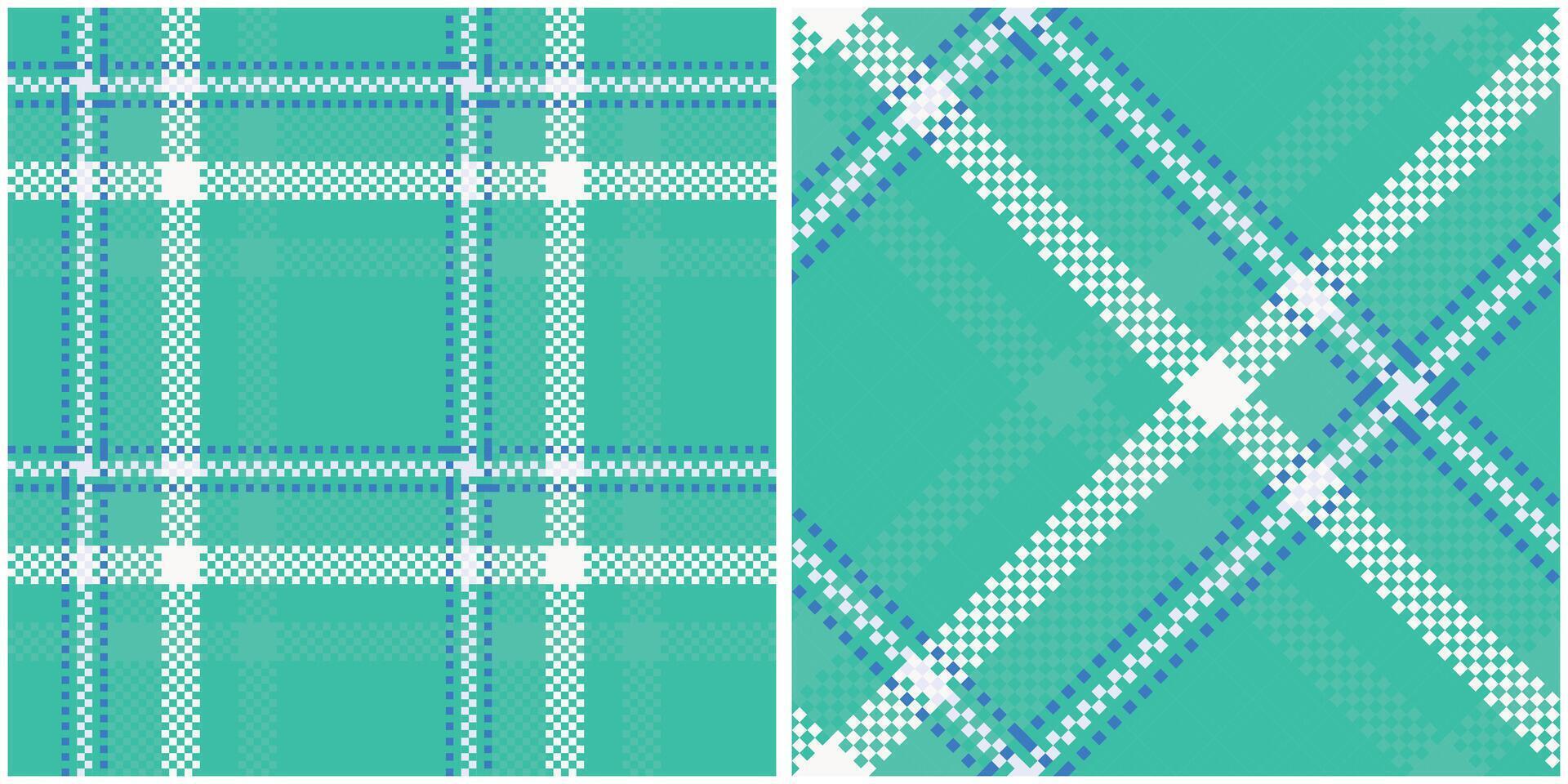 Tartan Plaid Pattern Seamless. Gingham Patterns. Seamless Tartan Illustration Set for Scarf, Blanket, Other Modern Spring Summer Autumn Winter Holiday Fabric Print. vector