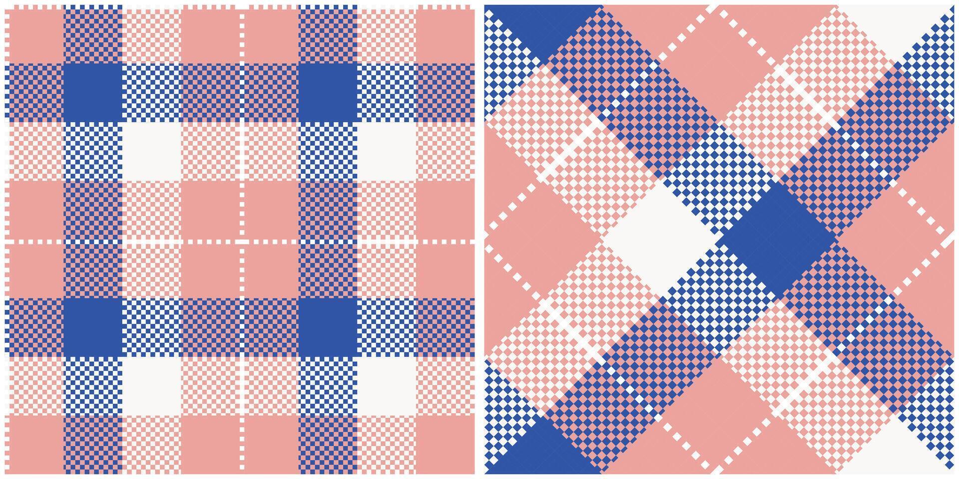 Scottish Tartan Plaid Seamless Pattern, Checker Pattern. Seamless Tartan Illustration Set for Scarf, Blanket, Other Modern Spring Summer Autumn Winter Holiday Fabric Print. vector