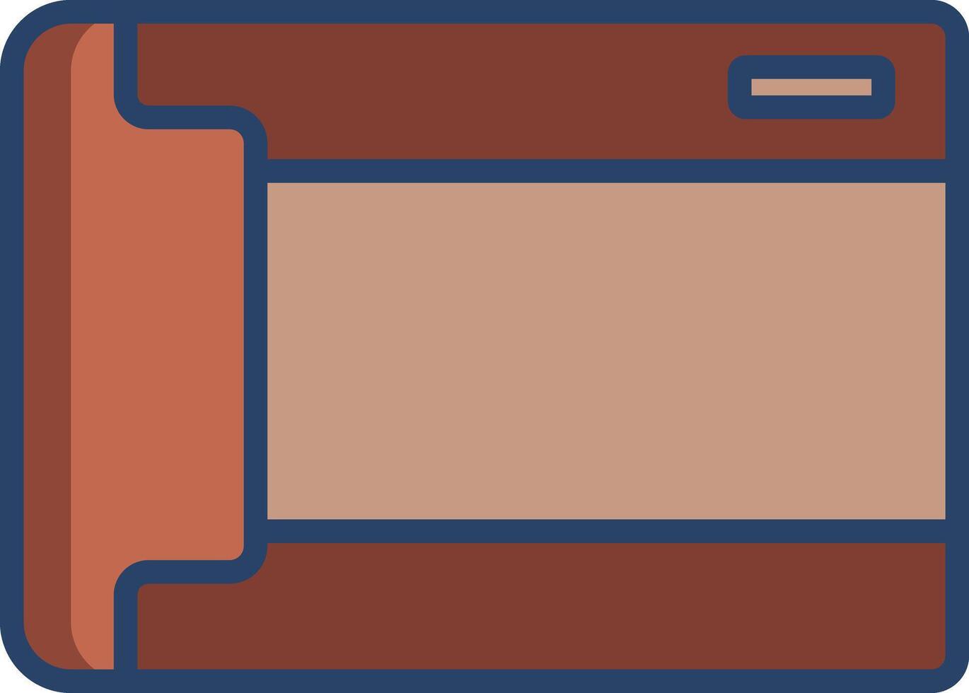 Handbag linear color illustration vector
