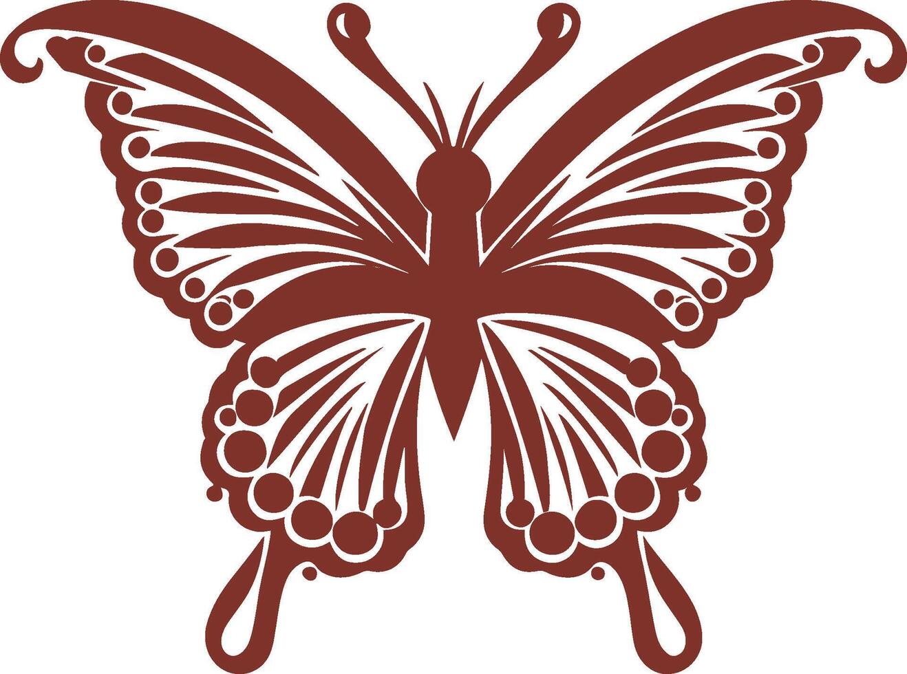 butterfly clip art illustration vector