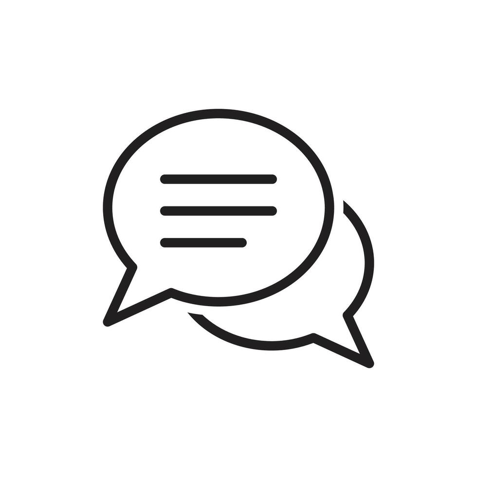 Chat Bubble Icon. Chat, message, message, sms, chat, chatting, talk line icon vector