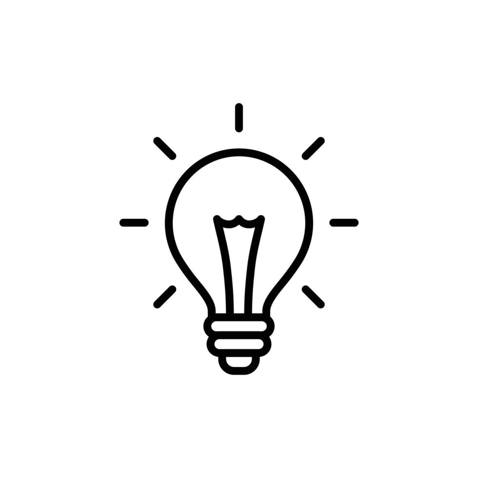 Lightbulb Icon Set. Bulb lamp icon, Lamp icons, Idea light bulb icon vector