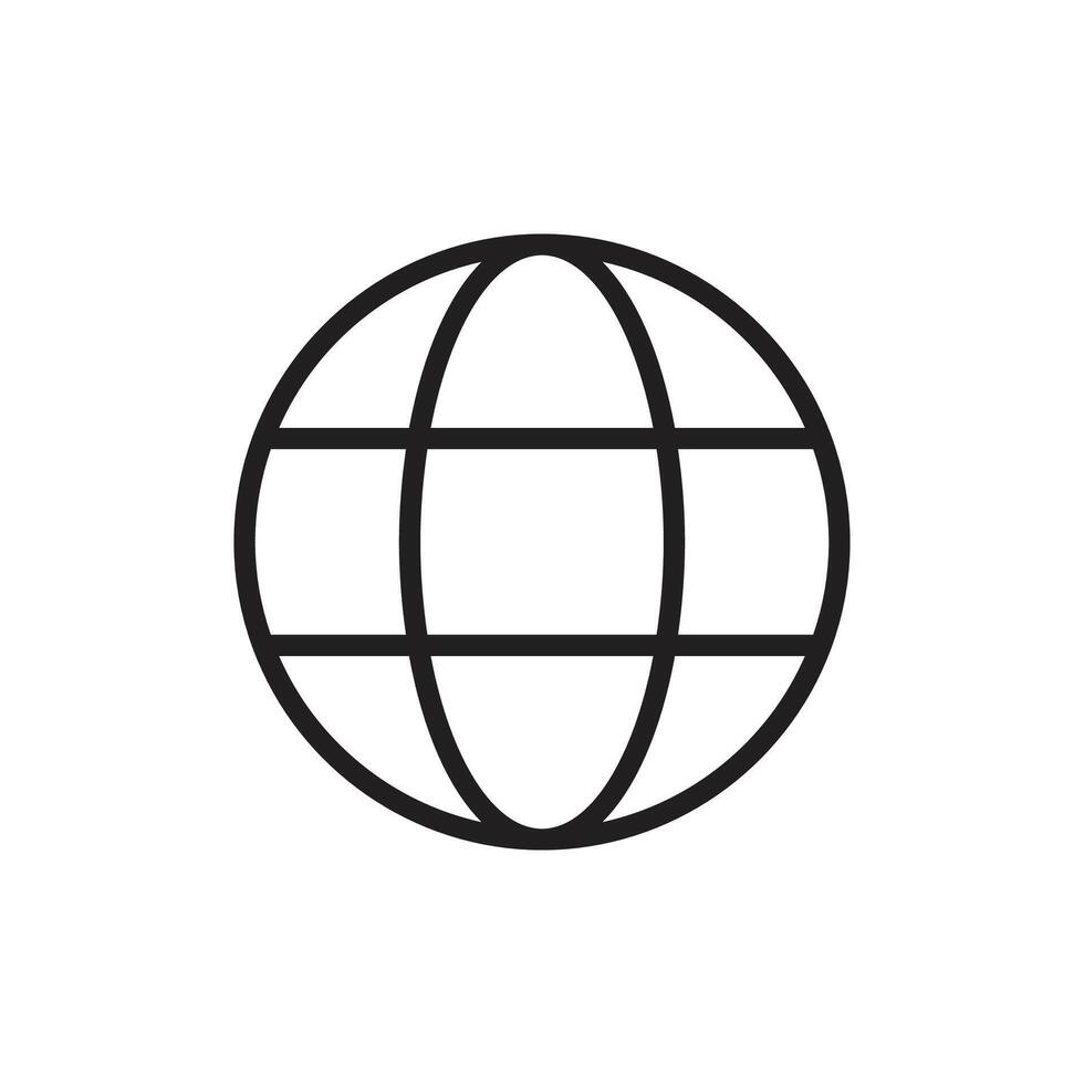 Globe icon, web icon vector
