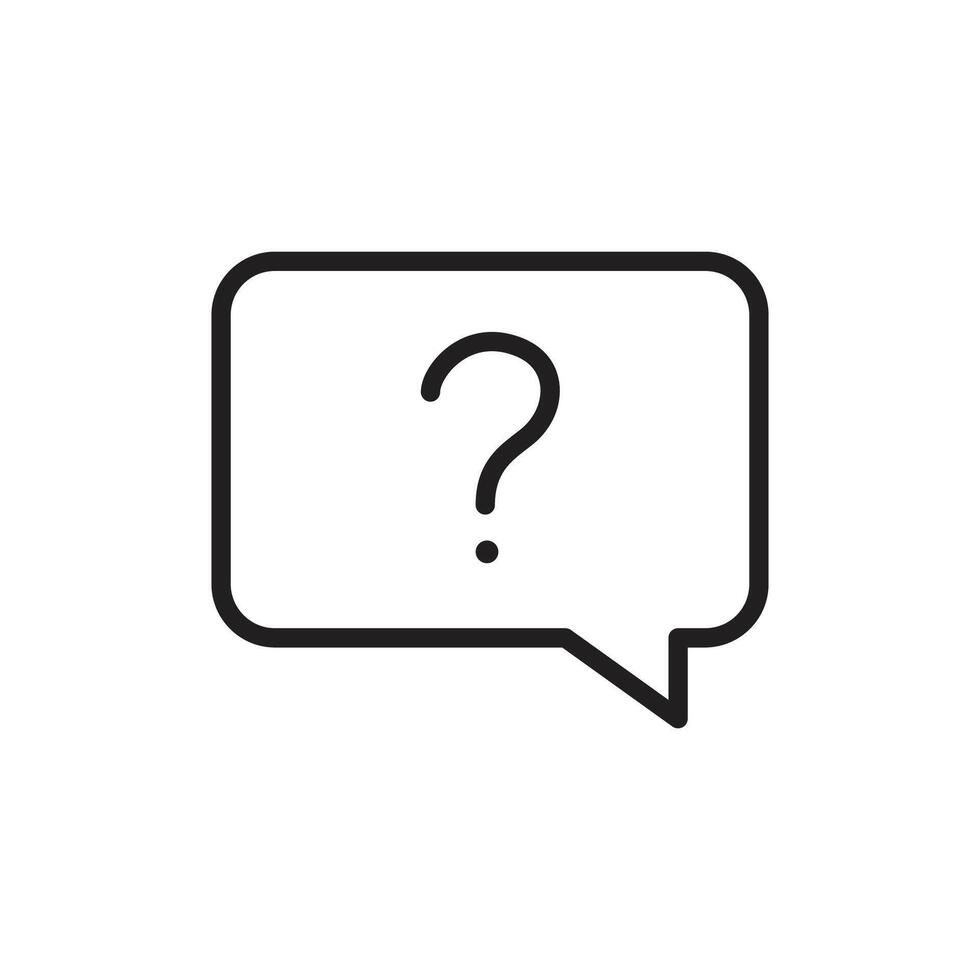 Question mark icon vector