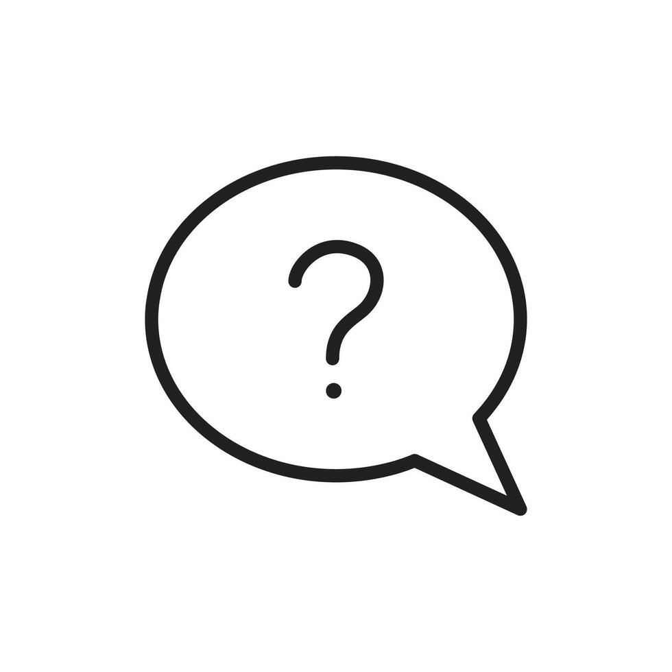 Question mark icon vector