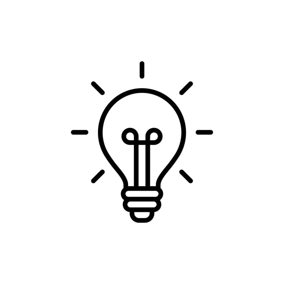 Lightbulb Icon Set. Bulb lamp icon, Lamp icons, Idea light bulb icon vector