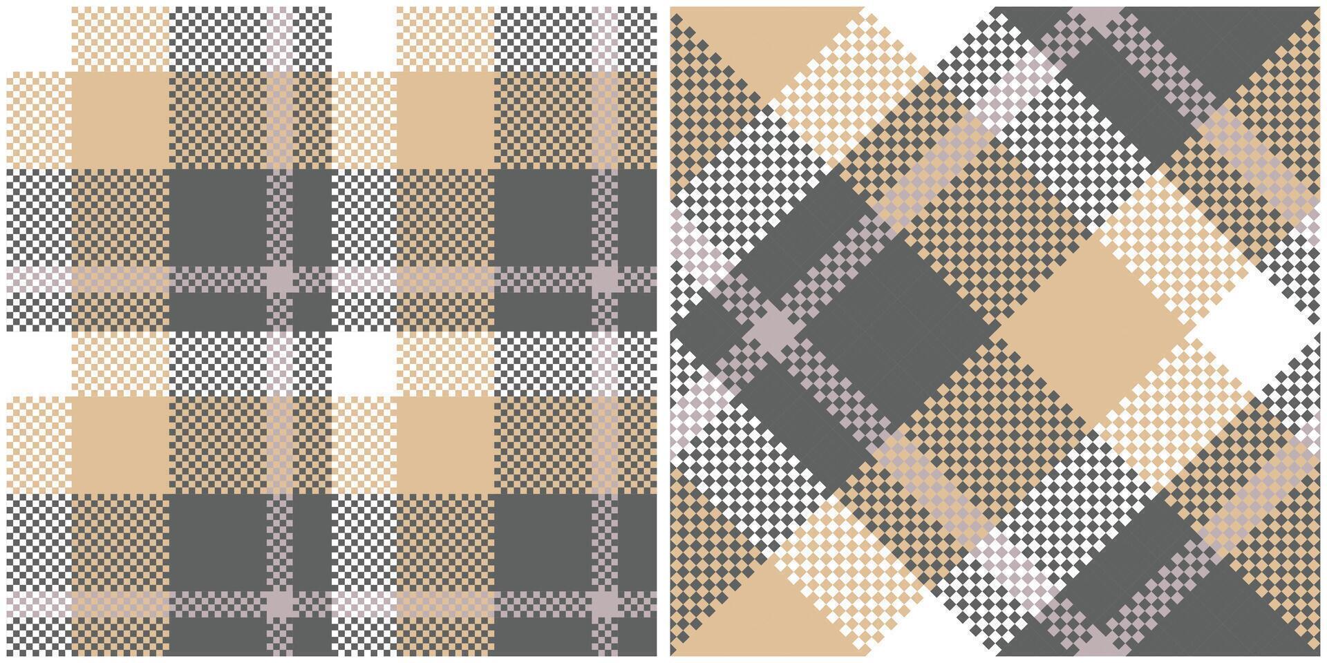 Tartan Pattern Seamless. Abstract Check Plaid Pattern Seamless Tartan Illustration Set for Scarf, Blanket, Other Modern Spring Summer Autumn Winter Holiday Fabric Print. vector