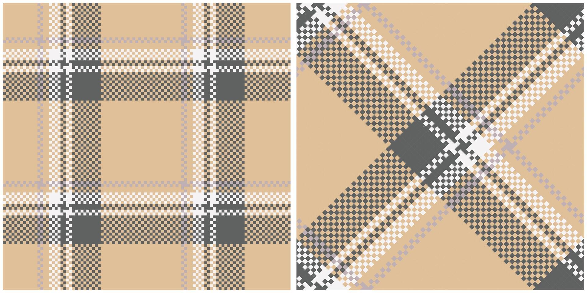 Tartan Seamless Pattern. Sweet Pastel Plaid Pattern Traditional Scottish Woven Fabric. Lumberjack Shirt Flannel Textile. Pattern Tile Swatch Included. vector