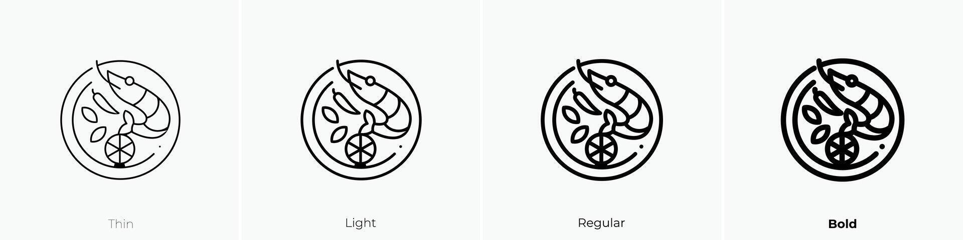 goong icon. Thin, Light, Regular And Bold style design isolated on white background vector