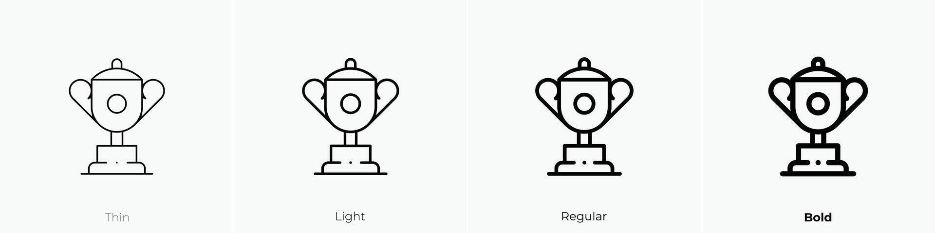 golf icon. Thin, Light, Regular And Bold style design isolated on white background vector
