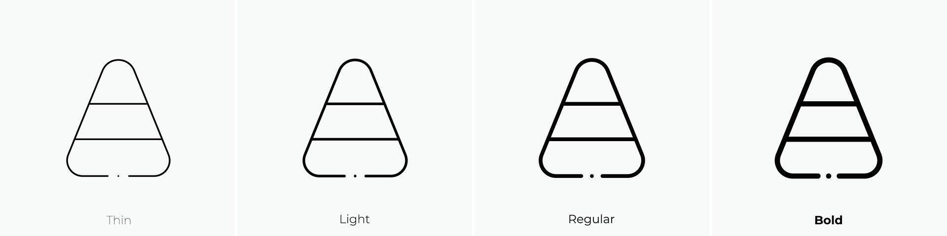 halloween icon. Thin, Light, Regular And Bold style design isolated on white background vector