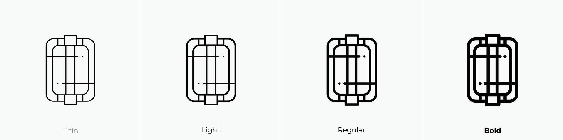 hair 4 icon. Thin, Light, Regular And Bold style design isolated on white background vector