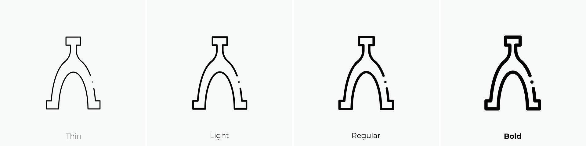 halo icon. Thin, Light, Regular And Bold style design isolated on white background vector