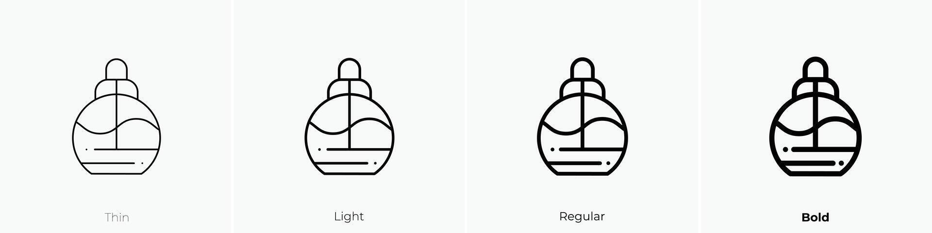 hair icon. Thin, Light, Regular And Bold style design isolated on white background vector