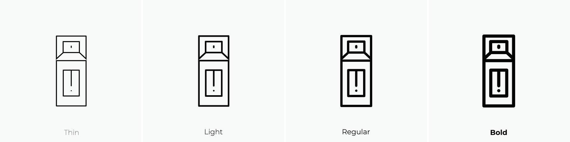 hairspray icon. Thin, Light, Regular And Bold style design isolated on white background vector