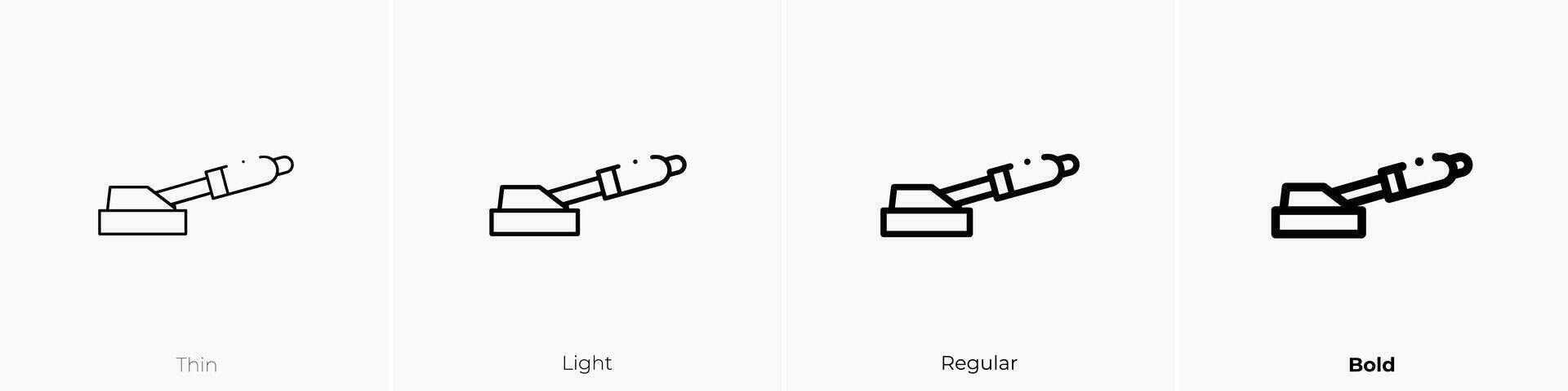 handbrake icon. Thin, Light, Regular And Bold style design isolated on white background vector