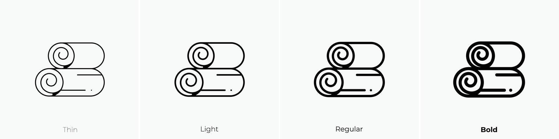 haystack icon. Thin, Light, Regular And Bold style design isolated on white background vector