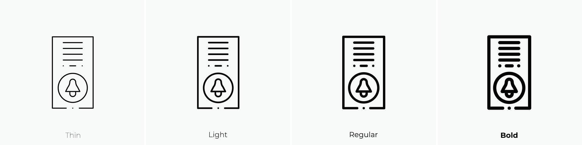 handicapped icon. Thin, Light, Regular And Bold style design isolated on white background vector
