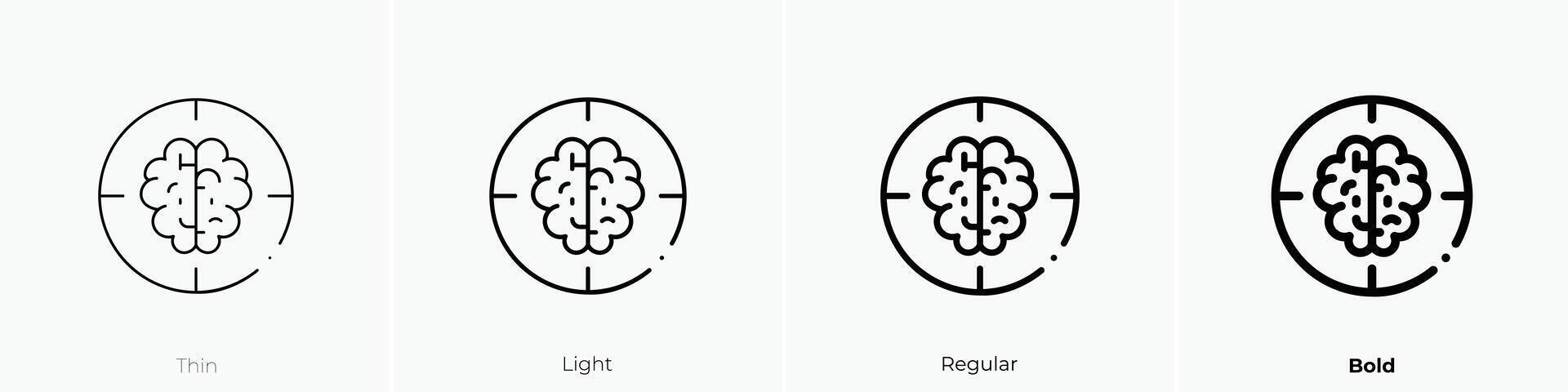 headhunting icon. Thin, Light, Regular And Bold style design isolated on white background vector