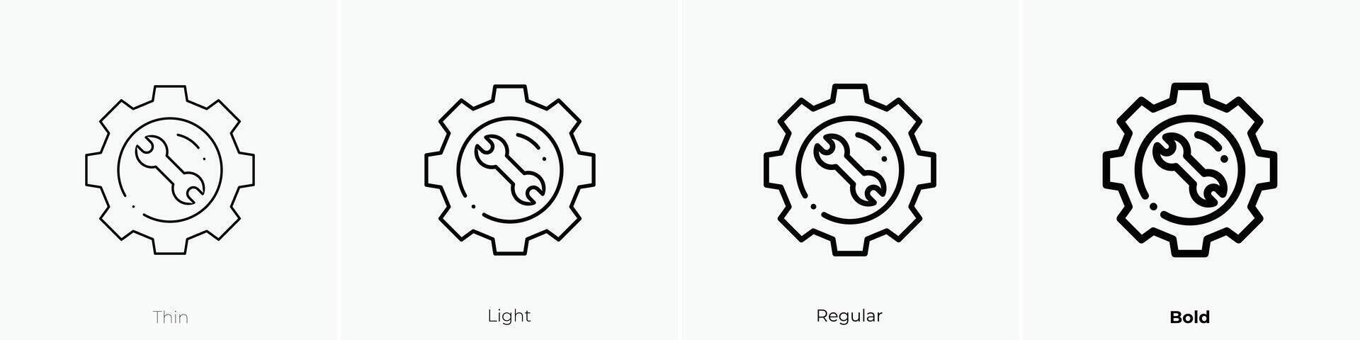 help icon. Thin, Light, Regular And Bold style design isolated on white background vector