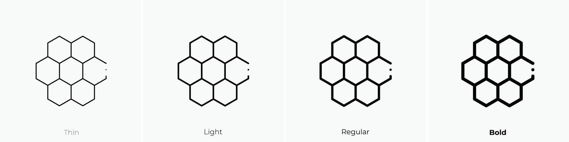 honey icon. Thin, Light, Regular And Bold style design isolated on white background vector