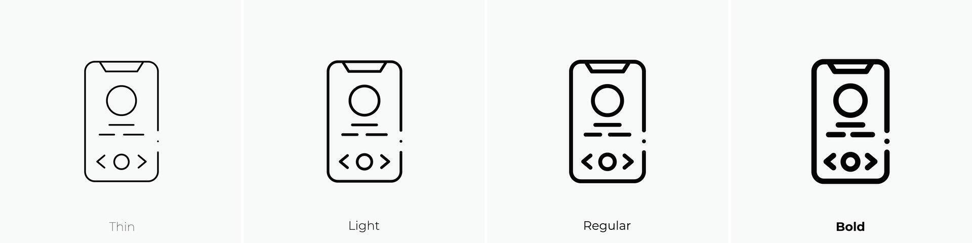 incoming icon. Thin, Light, Regular And Bold style design isolated on white background vector