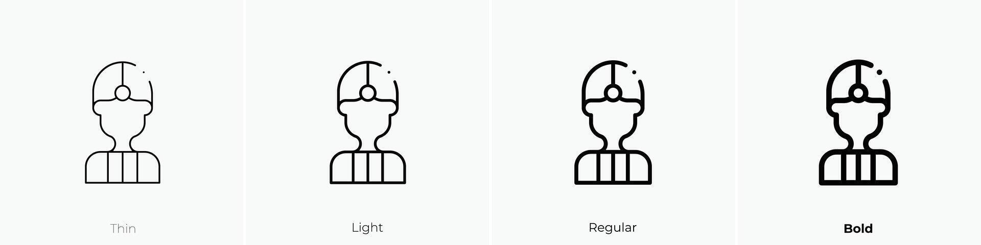indian icon. Thin, Light, Regular And Bold style design isolated on white background vector
