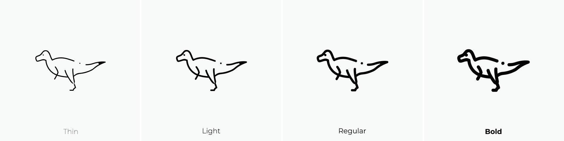 irritator icon. Thin, Light, Regular And Bold style design isolated on white background vector