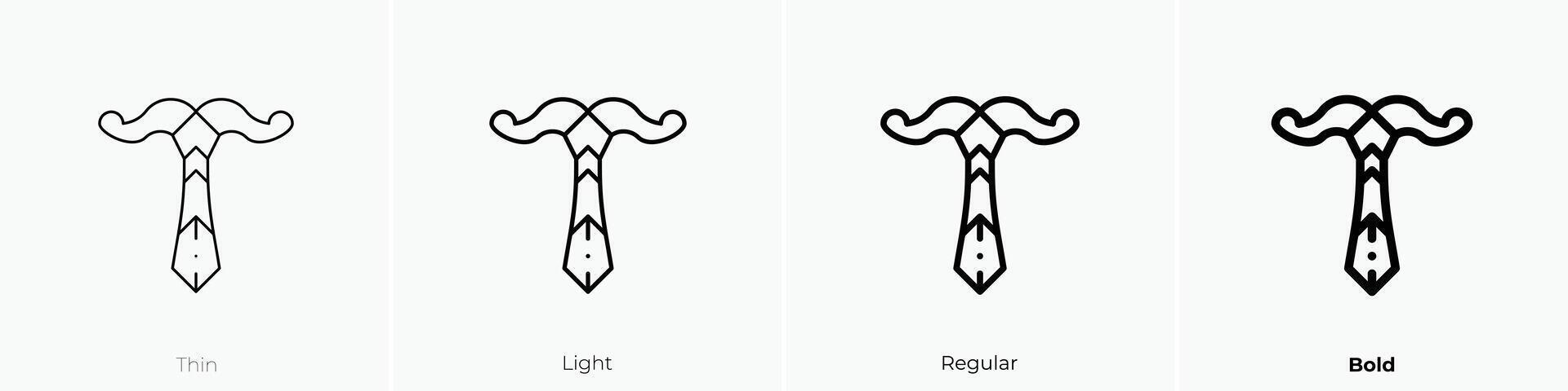 irminsul icon. Thin, Light, Regular And Bold style design isolated on white background vector