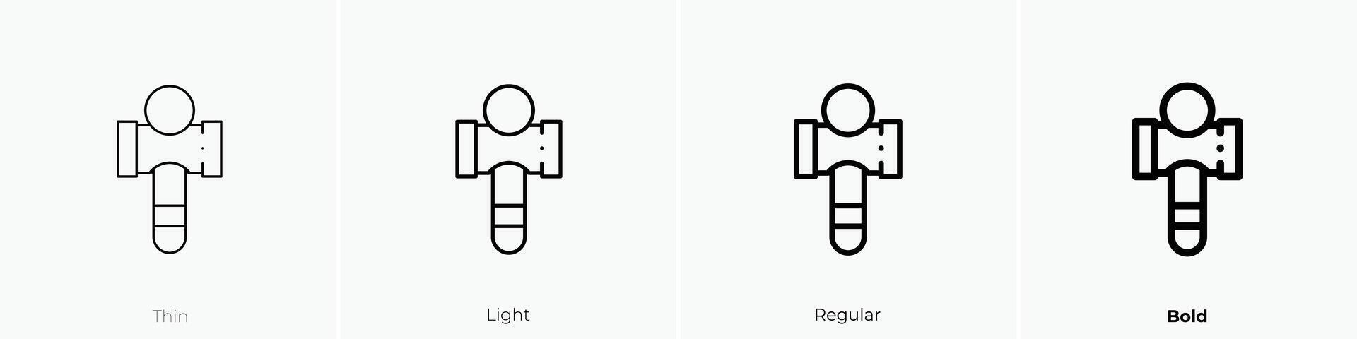 kendama icon. Thin, Light, Regular And Bold style design isolated on white background vector