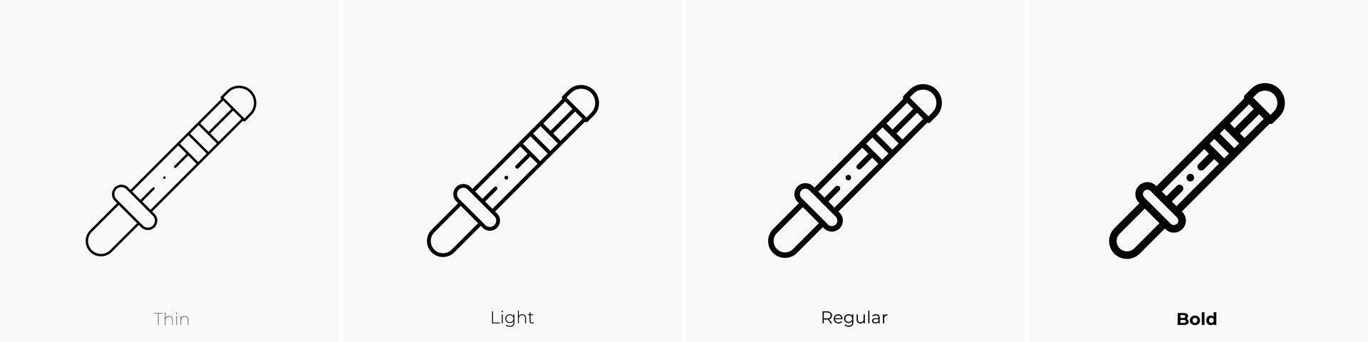 kendo icon. Thin, Light, Regular And Bold style design isolated on white background vector