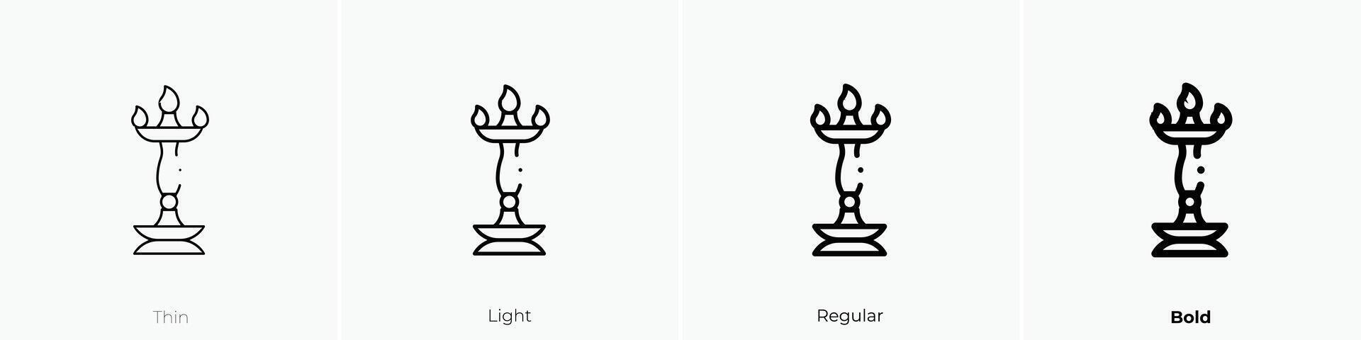 kerala icon. Thin, Light, Regular And Bold style design isolated on white background vector