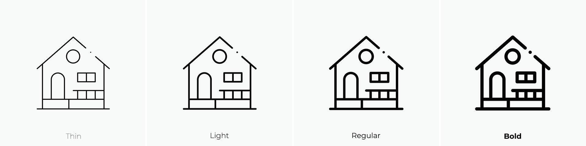 kid icon. Thin, Light, Regular And Bold style design isolated on white background vector