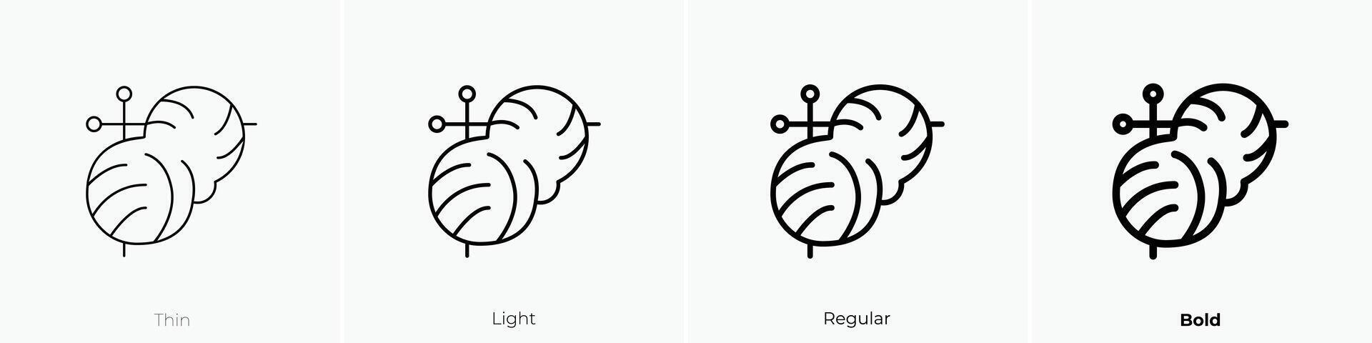 knitting icon. Thin, Light, Regular And Bold style design isolated on white background vector