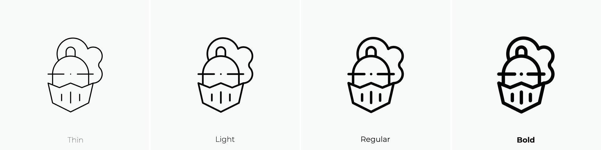knight icon. Thin, Light, Regular And Bold style design isolated on white background vector