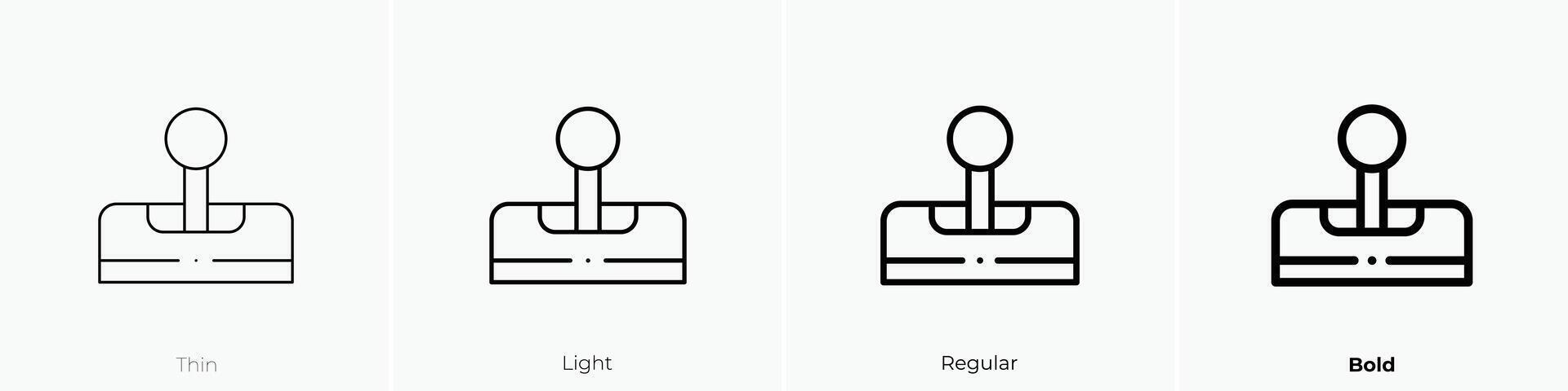 lever icon. Thin, Light, Regular And Bold style design isolated on white background vector