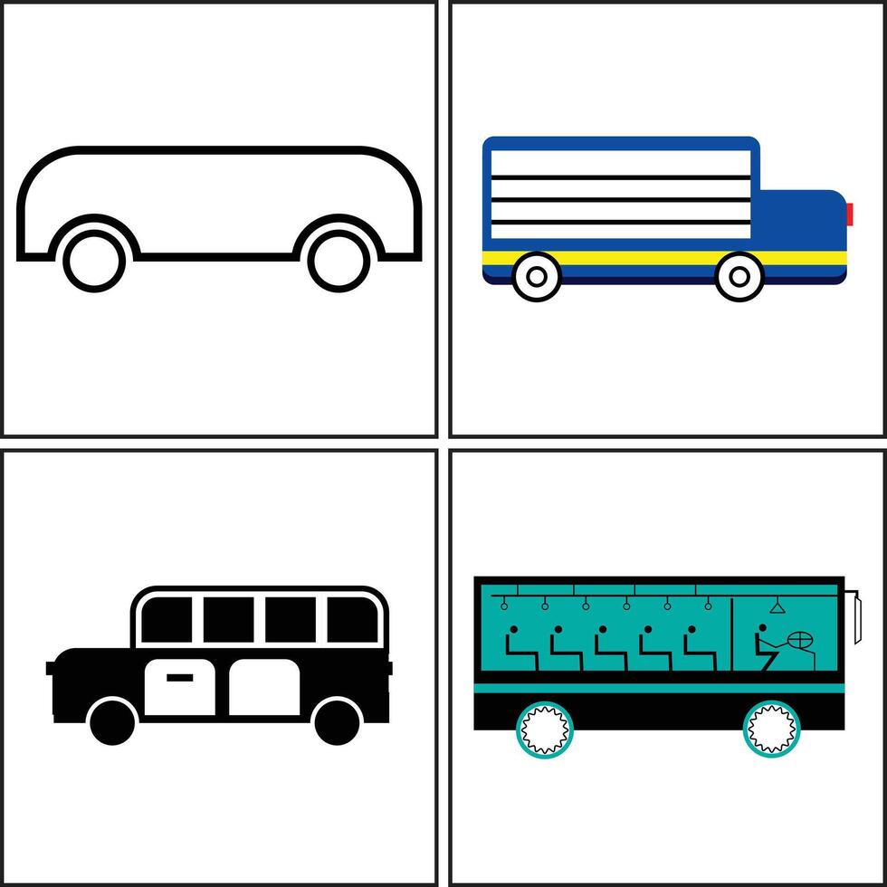 Set of car design vector