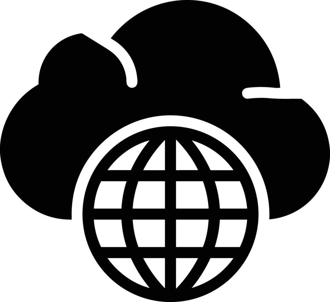 Cloud icon symbol image. Illustration of the hosting storage vector