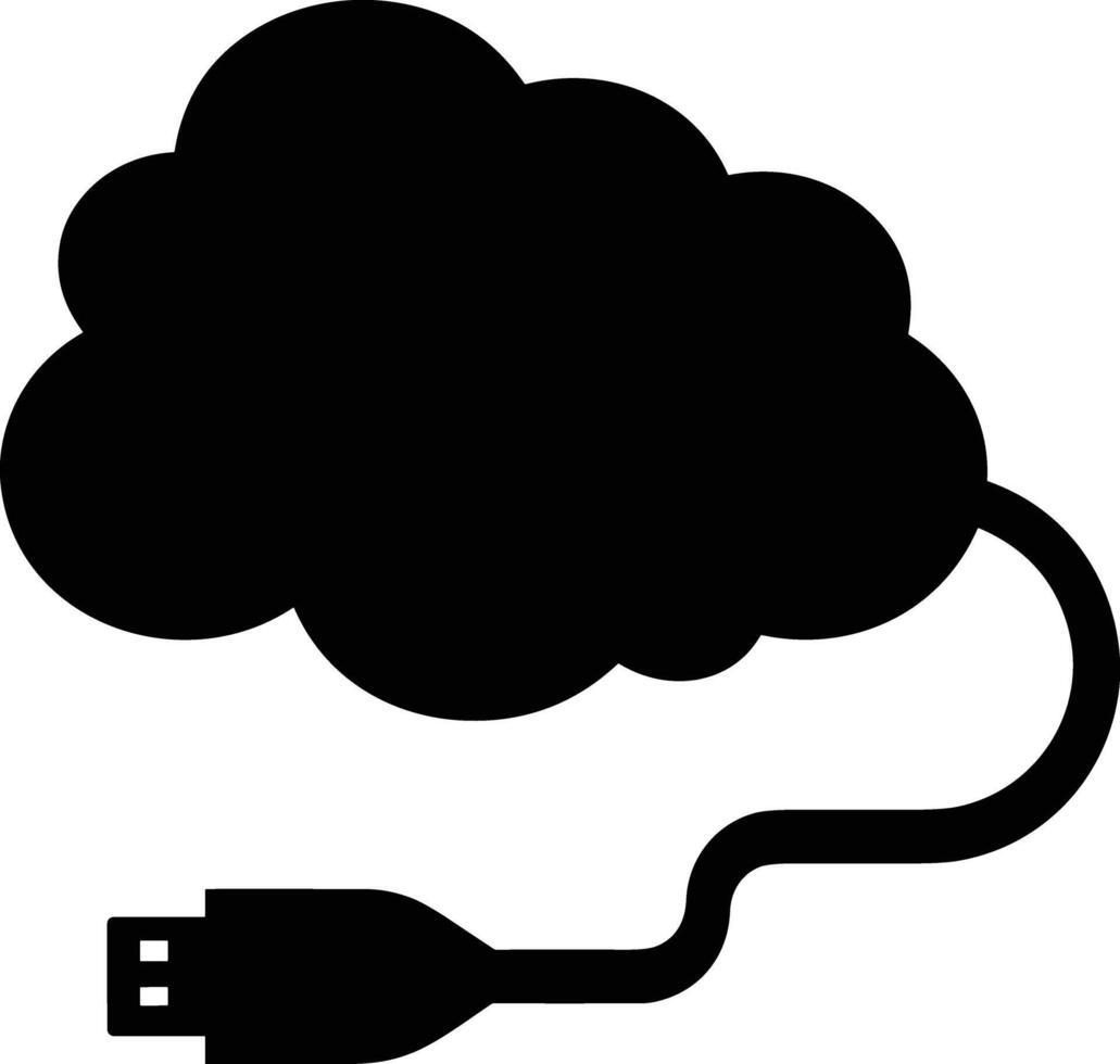 Cloud icon symbol image. Illustration of the hosting storage vector