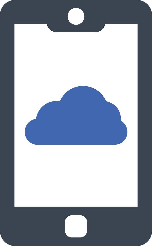 Cloud icon symbol image. Illustration of the hosting storage vector