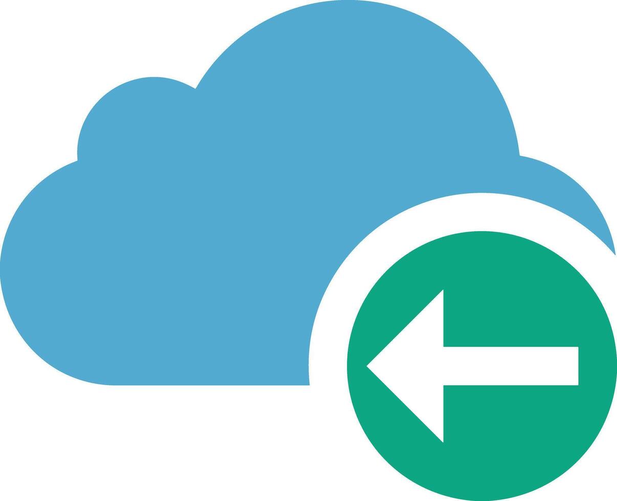 Cloud icon symbol image. Illustration of the hosting storage vector