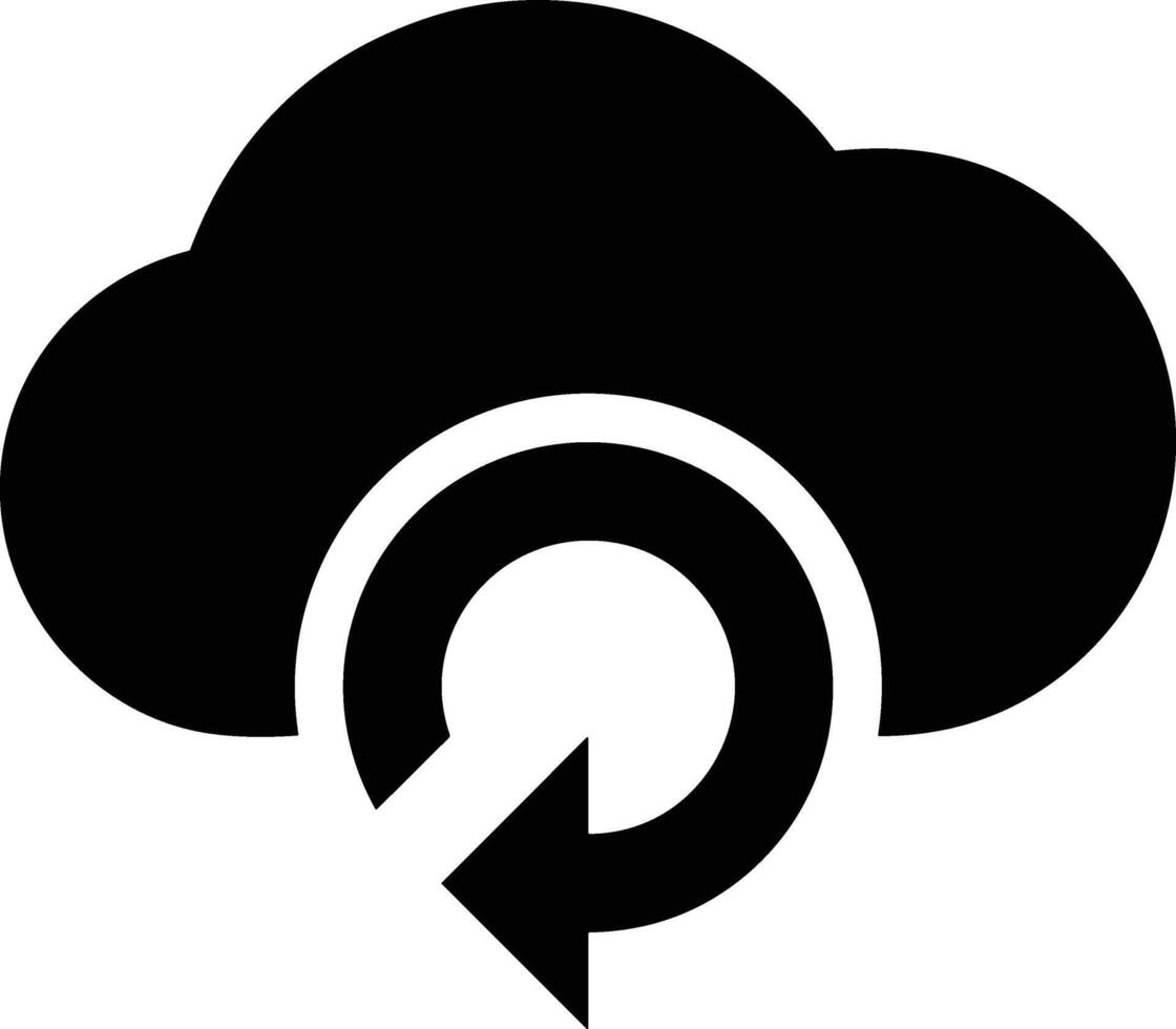 Cloud icon symbol image. Illustration of the hosting storage vector