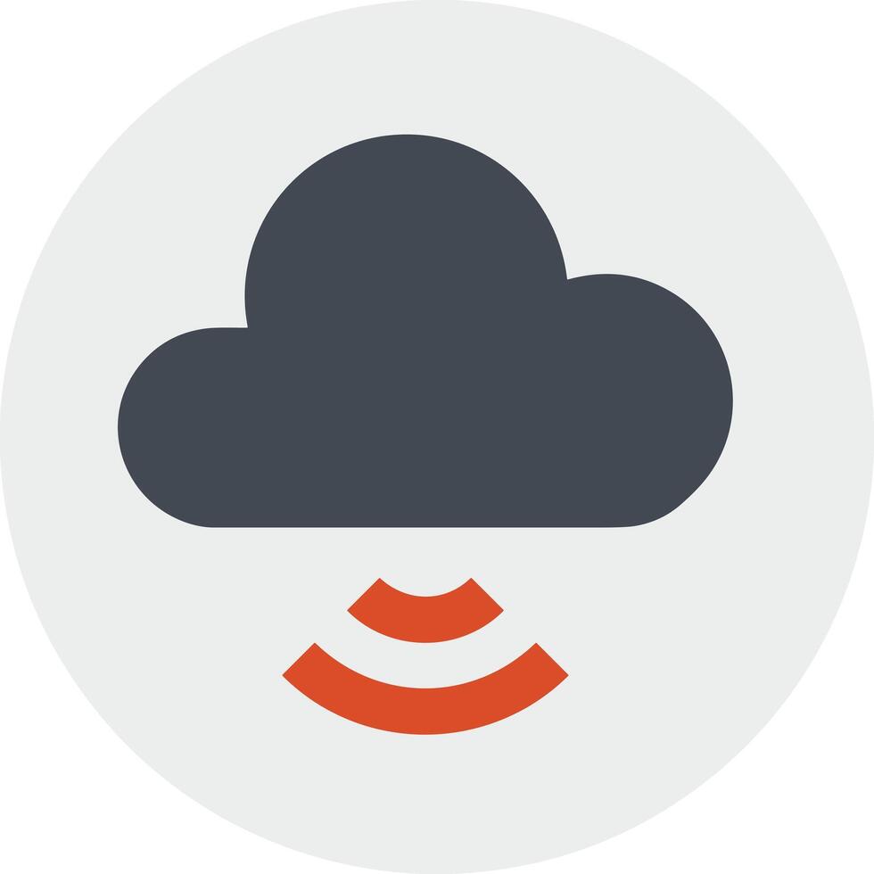 Cloud icon symbol image. Illustration of the hosting storage vector